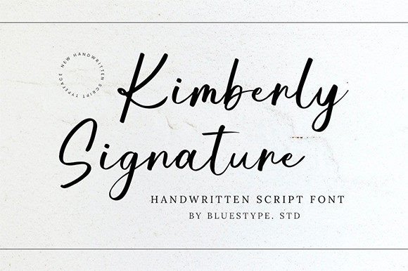 Kimberly Signature Font - Featured Image
