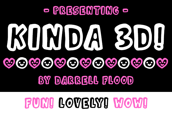 Kinda 3D Font - Featured Image