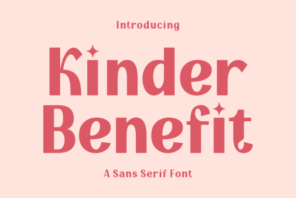 Kinder Benefit Font - Featured Image