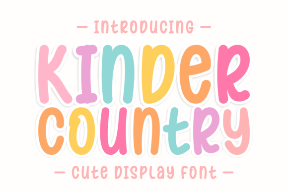 Kinder Country Font - Featured Image