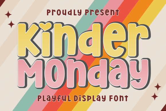 Kinder Monday Font - Featured Image