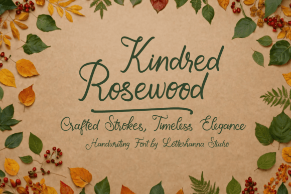 Kindred Rosewood Font - Featured Image