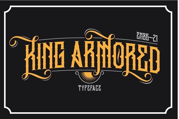 King Armored Font - Featured Image