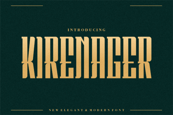 Kirenager Font - Featured Image