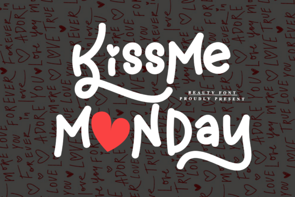 Kissme Monday Font - Featured Image