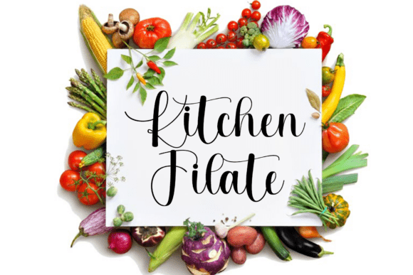 Kitchen Filate Font - Featured Image