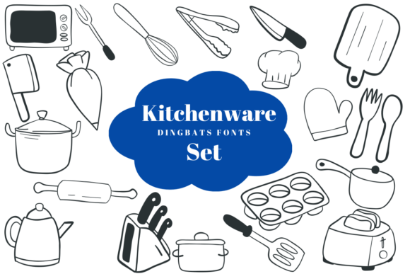 Kitchenware Set Font - Featured Image
