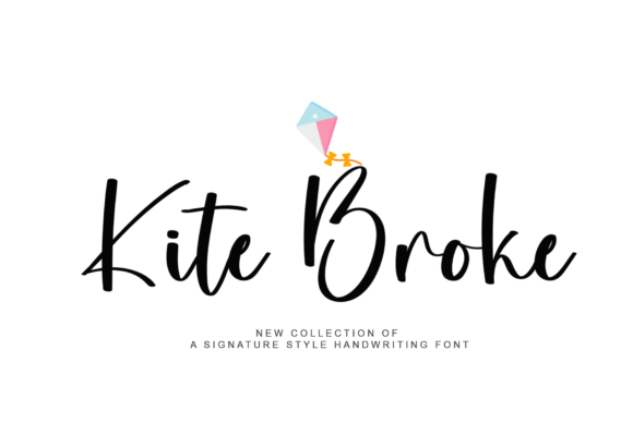 Kite Broke Font - Featured Image