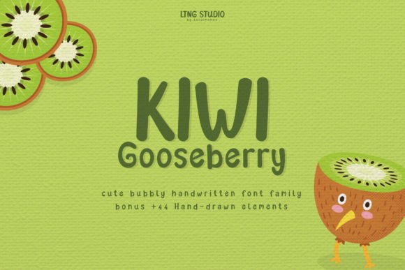 Kiwi Gooseberry Font - Featured Image
